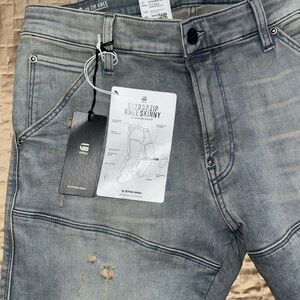 G-Star Men's Blue Skinny Jeans